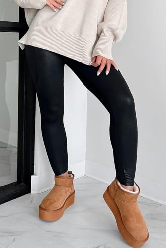 Women's High Waist Black V Crossover Leggings with Pockets - Stylish & Comfortable4