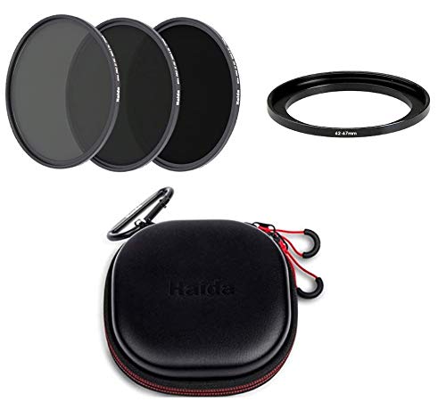 Juego de filtros ND 67mm Haida Slim PROII con ND8 ND64 ND1000 anillo y estuche HD4547-67