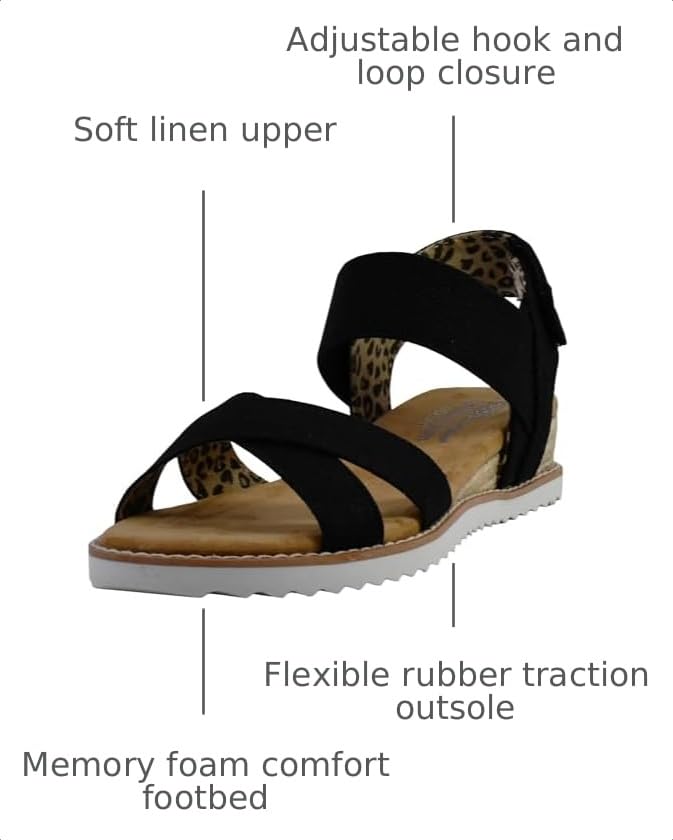 Image of Skechers Women's Desert Kiss - Secret Picnic Flats Sandals