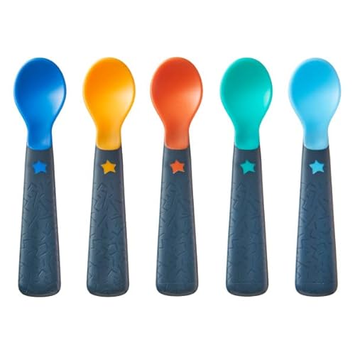 Tommee Tippee Cuillères de sevrage Easigrip, manche épais, 6 mois et plus, lot de 5 Cover