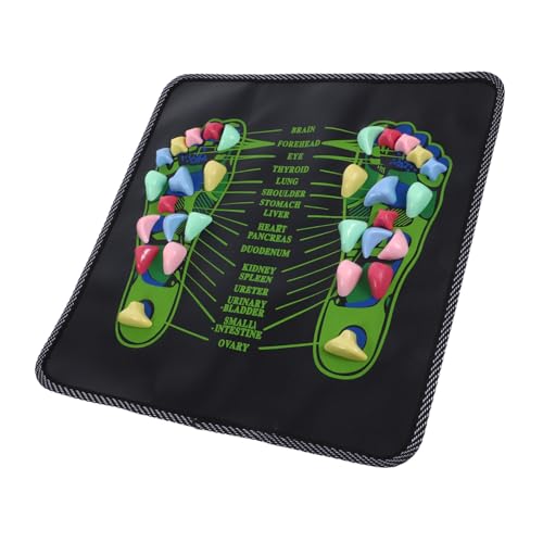 OUNONA Tappetino Per Stimolazione Ai Piedi Tappetino Per Riflessologia Del Piede in Pietra Agopressione Morbido e Antiscivolo Per Uso Casa in Ufficio Viaggio