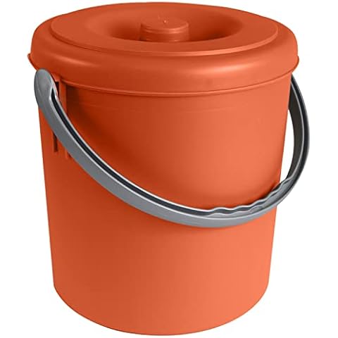 #11 Mülleimer 20 Liter mit verschließbarem Deckel und Henkel Cover