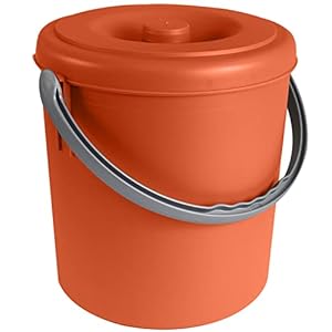 #11 Orange Windeleimer 15 Liter mit Deckel