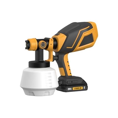 Cordless Paint Sprayer, 1200ML Capacity, Easy to Clean Design, Versatile Spray Modes for DIY Projects and Vehicle Painting (Battery Not Included) Cover