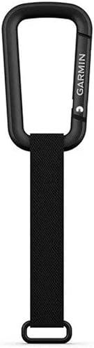 Garmin - Mosquetón con cordón para dispositivos compatibles, (010-12668-02), color negro