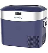 Megiu Car Refrigerator Portable Car Fridge 12V Refrigerator 23 Quart (22 Liter) Freezer Compresso...