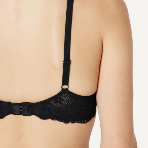 Image of Amazon Essentials Women's Padded Underwire Lace Push-Up Bra, Pack of 2