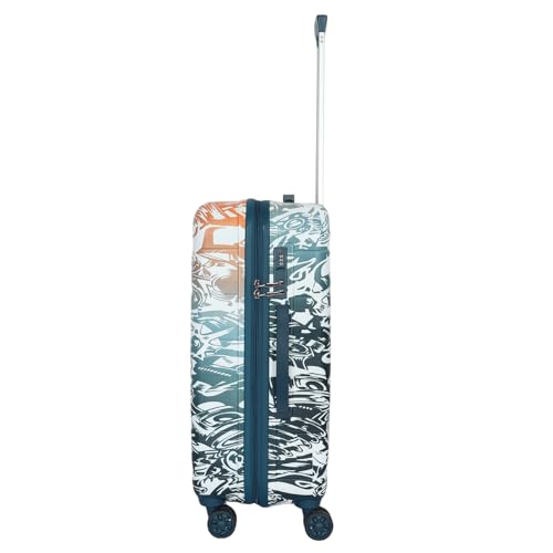 Image of NOVEX Ranger 28-Inch Trolley Suitcase for Men & Women | Polycarbonate Hard Shell Luggage Anti-Theft Zippers | Ideal for Office Trips, Travel & Weekend Getaways | Cyan