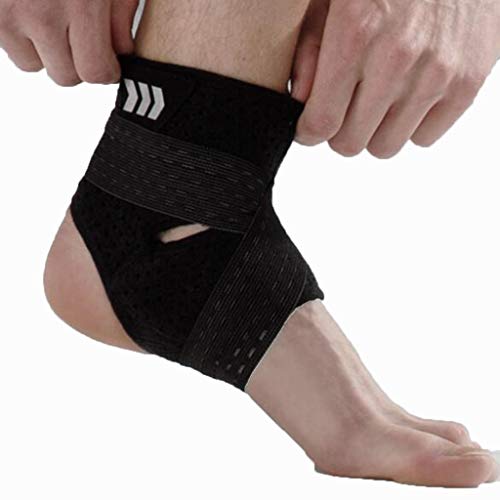 FOOT MASKS Ankle Protection Adjustable One Size Fits All Ankle Support Wrap for Plantar & Achilles Support Tendinitis Ankle Brace (Size : L)