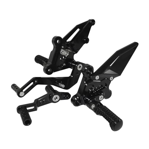 Repose-pieds arrière réglables noirs moto pour éliminer la fatigue sur MT-09