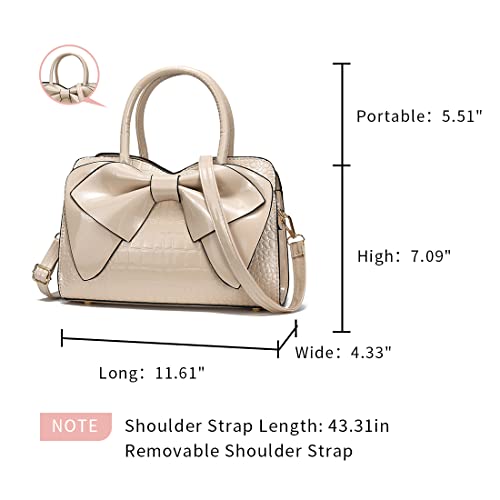 Image of JHVYF Women Tote bag Satchel Purses and Handbags for Women Shoulder Bags Bow Purse