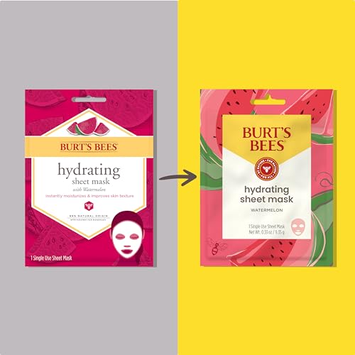 Burt's Bees Hydrating Sheet Mask with Watermelon, Pack of 6