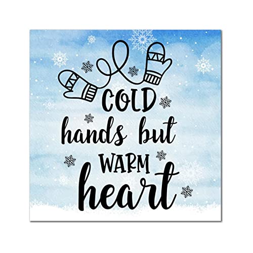 Plaque murale classique en bois Cold Hands décoration maison 30x30 cm