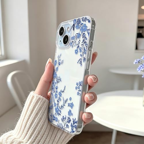 NITITOP for iPhone 15 Plus Case Clear Cherry Blossom Flower - Blue by NITITOP - Used condition - Image 6