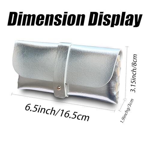 Image of Glasses storage bag Travel sunglasses myopia glasses storage bag Fashion leather storage bag