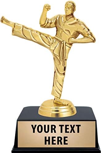 Crown Awards Martial Arts Trophies with Custom Engraving, 6" Pers...