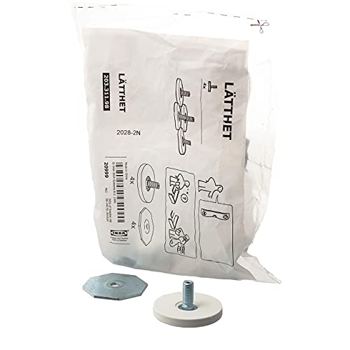 Ikea - Gambe regolabili LATTHET (piedini), colore