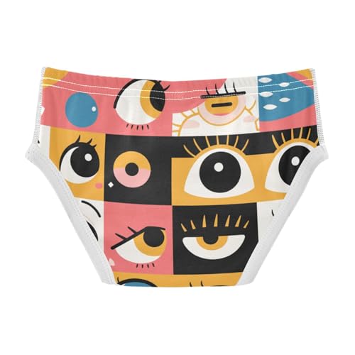 KLL Evil Eyes Black Striped Toddler Boy Comfort Training Underwear Breathable Children Undies2