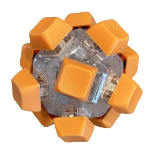 Generic フィジェットボールキーボード、ミニフィンガー用クリッカー、誕生日ギフト, オレンジ