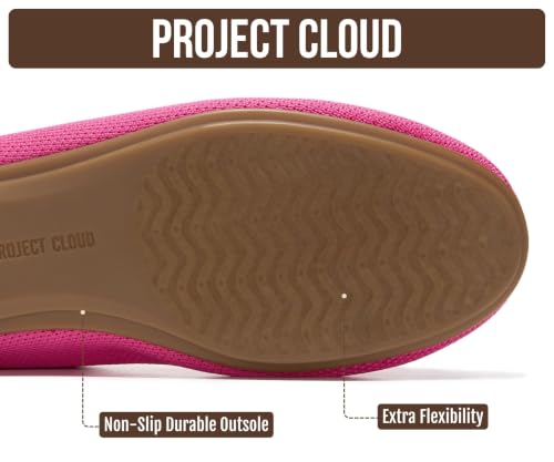 Image of Project Cloud Womens Flats Memory Foam Ballet Flats for Women (Prospect) | Memory Foam Insole and Lightweight Design - Non-Slip Sole Comfortable and Durable Womens Flats for All Occasions