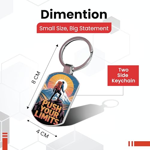 Image of Premium Printed Metal Keychain for Men & Women | High-Definition Artwork Print | Durable Key Ring for Car, Bike, Home & Office Keys | Stylish Decorative Key Holder Gift