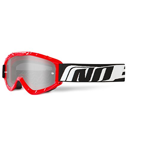 Masque cross moto tout terrain NOEND rouge écran de protection pilote