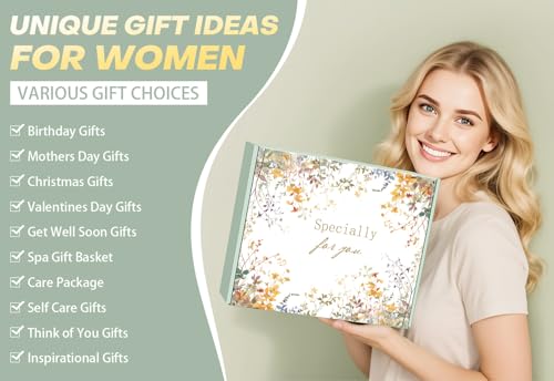 Mothers Day Gifts for Mom Wife Grandma Friends Sister, Birthday Gifts for Women Self Care Spa Gift Baskets for Women, Get Well Soon Gift Baskets Thinking of You Relaxation Stress Relief Care Package