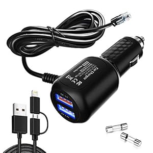 Radar Detector Power Cord,for Uniden Escort Valentine Beltronics Passport Cobra etc Radar Detector,with Dual USB QC3.0…