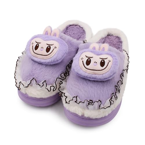 Image of VRITRAZ Women's Comfort Slip On Closed Toe Warm Winter with Cute Design print House Clog Indoor Slipper