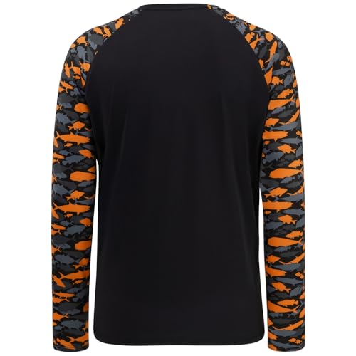 BASSDASH UPF 50 Fishing Tee for Men Camo Long Sleeve Shirt Quick Dry Sweatshirts2