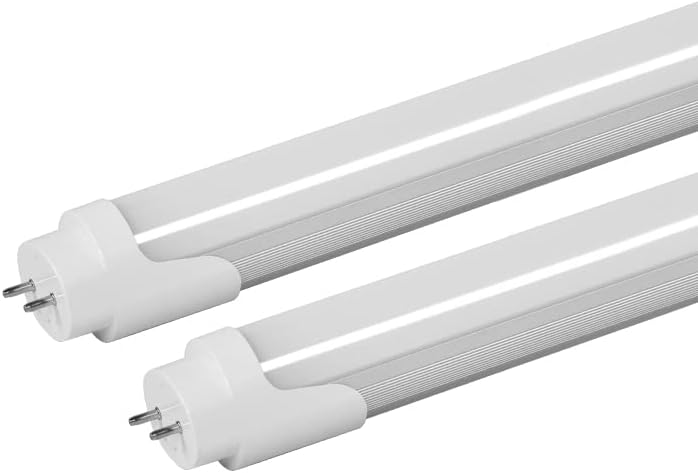 2Pack 2FT LED Tube Light Bulbs, Ballast Removed, 9W, 5000K Daylight White 2000LM,T8 Fluorescent LED Bulb Replacement, G13 Lighting Fixtures for Garage Closet