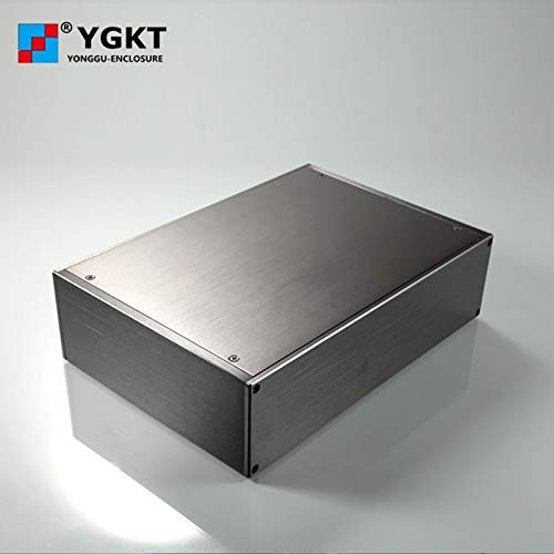 Gimax 256-70.2-170 mm (W-H-L) aluminium enclosure electronics the equipment for manufacture enclousure - (Color: 170L black brush)