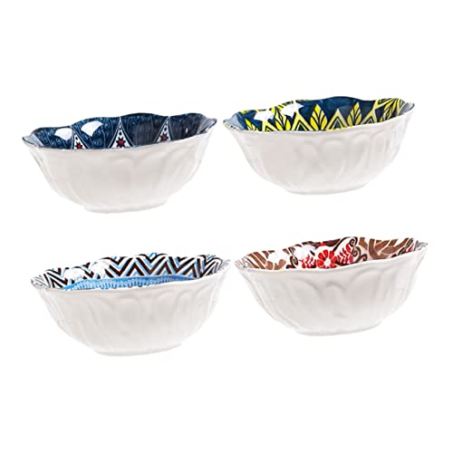 BAZEITFLOW 4 piezas Cuencos Cerámicos para Salsa Pequeños Recipientes para Condimentos y Salsas Platos para Dip de Aptos para Restaurantes y Uso Doméstico