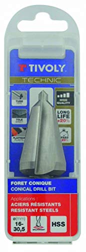 TIVOLY 11438620531 HSS Smooth Tapered Drill Bit Amplifier Hole, Steel, 16 Ã 30 - Image 3