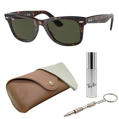 Image of Ray-Ban RB2140 ORIGINAL WAYFARER CLASSIC Square Shape Sunglasses for Men & Women with Official Eyewear Kit