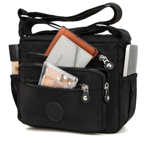 Crossbody Purses for Women Lightweight Shoulder Handbags Waterproof Nylon Travel Bag Ladies Pocketbooks3