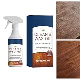 Detergente E Rigenerante Per Legno - contro usura e crepe 120 ml | Pulitore pavimenti legno - per cucina, tavoli, pavimenti, laminati, superfici domestiche, banconi, porte, armadi, scrivanie