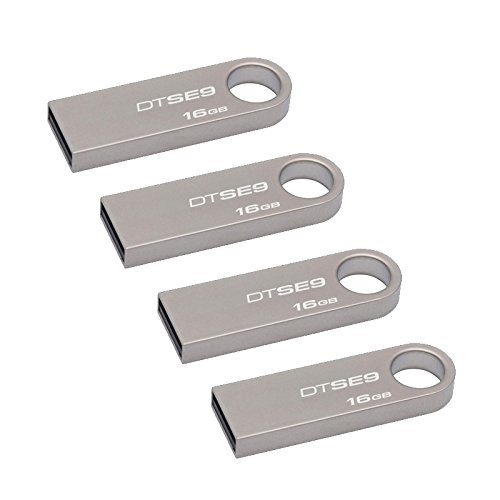 Preisvergleich Produktbild Kingston 16GB DataTraveler SE9 USB Flash Drive - 4 Pack FFP