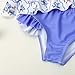 Baby Girls Two Piece Swimsuits Floral Print Cute Ruffle Beach Swimwear Bathing Suit for 0-4 Years