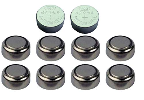 Juego de 10 pilas Ag3 392 lr41 baterías alcalinas sin mercurio, pila de botón