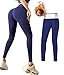 ROOTOK Leggins Deportivos Mujer, Pantalones Deportivos Mujer, Mallas de Deporte de Mujer, Leggins Anticeluliticos Cintura Alta, Mallas Fitness Push Up para Deporte Running Yoga Gym (L)