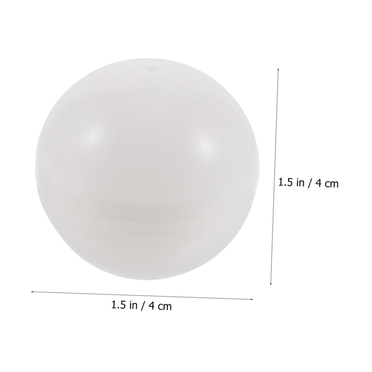 NAMOARLY Reusable Small Raffle Balls 40pcs Game Balls White Seamless for Easy Drawing