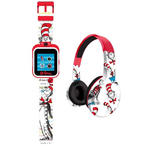 Dr. Seuss PlayZoom 2 Kids Smartwatch & Headphones - Video Camera Selfies STEM Learning Educational Fun Games, MP3 Player Audio Books Touch Screen Sports Digital Watch Gift for Kids Toddlers Boys Girls Dr. Seuss PlayZoom 2 Kids Smartwatch & Headphones - Video Camera Selfies STEM Learning Educational Fun Games, MP3 Player Audio Books Touch Screen Sports Digital Watch Gift for Kids Toddlers Boys Girls
