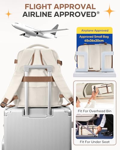 Image of coofay Extra Large Travel Backpack Carry on Flight Approved Mochila De Viaje Personal Item Backpack for Airlines Frontier Airlines Personal Item Bag Backpack for Travel Backpacks for Men Women