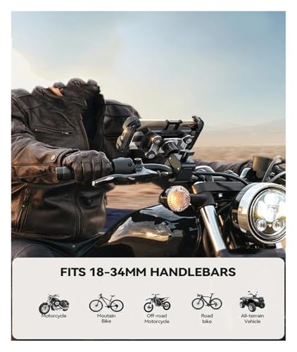 Support de téléphone pour moto à fixation anti-vibration haute performance - 7