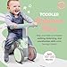 Balance Bike with Headlight- Lightweight & Modern Design | Toys For 1 Year Old Boy & Girl- Safe, Easy Build Toddler Bike, First Birthday Gift- Baby Toys 12-18 Months, Non-Slip Wheels, Parent-Approved