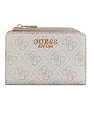 DESIGN ELEGANTE — Questo portafoglio GUESS Laurel II si distingue per il suo sofisticato motivo con logo, arricchito da dettagli color oro che conferiscono un tocco di lusso e classe al vostro stile quotidiano.
