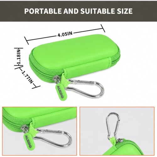 Image of USB Flash Drive Case, SD Card /Thumb Drive /Memory Cards Holder, Bag Only | SDXC /SDHC Storage, Electronic Accessories Organizer for SanDisk / for Samsung, for Students /IT /Office /School /Travel, G-Green