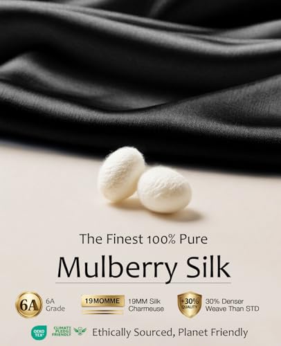 Image of MANSPHIL 100% Real Mulberry Silk Pocket Square for Men, 11x11 Inch Solid Handkerchiefs, Multi Colors