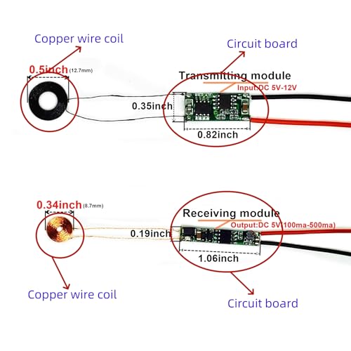 Wireless Charging 8.7mm Coil 300mA Power Charger 5V Output (8.7mm Coil 300mA)4